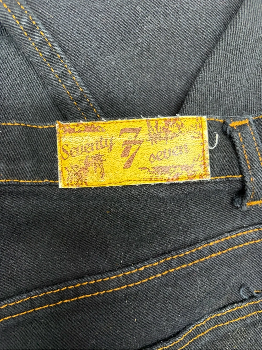 Seventy Dark Blue High-Rise Skinny Jeans with Contrast Stitching
